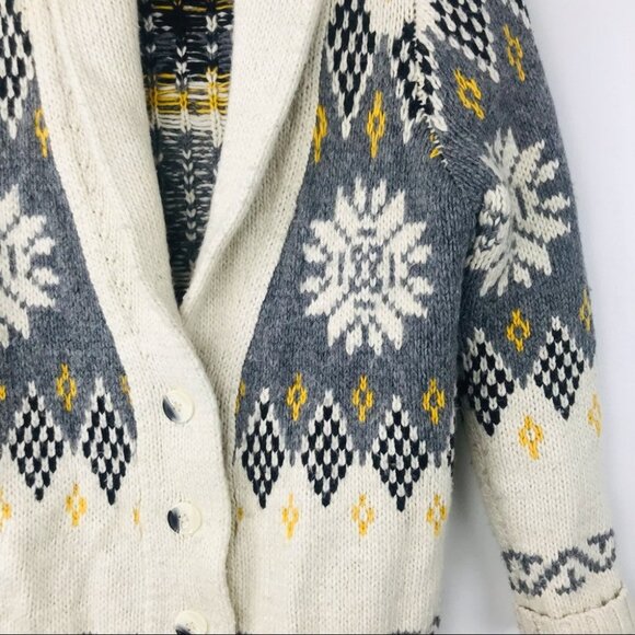 Topshop Wool Blend Knitted Oversized Button Up Sweater Cardigan  Women size 6 - Picture 10 of 16